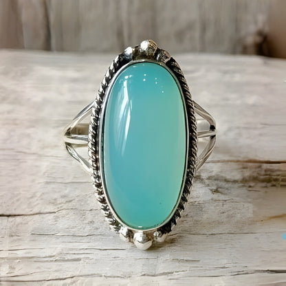 Vintage Sterling Silber Türkis Statement Ring