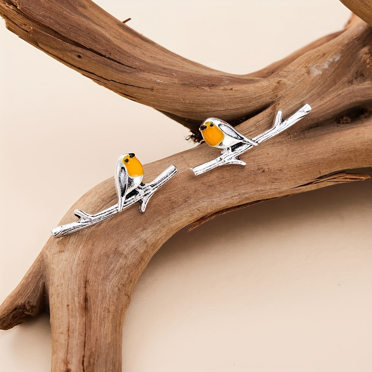 Boucles d'oreilles animaux de dessin animé oiseaux