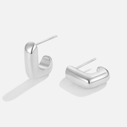 Alice Quadrat Hoop Gold Ohrringe