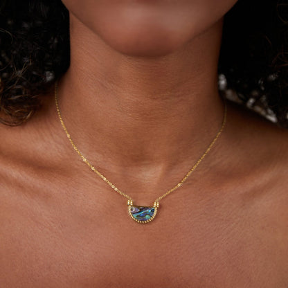 Amalfi Türkis Muschelkette