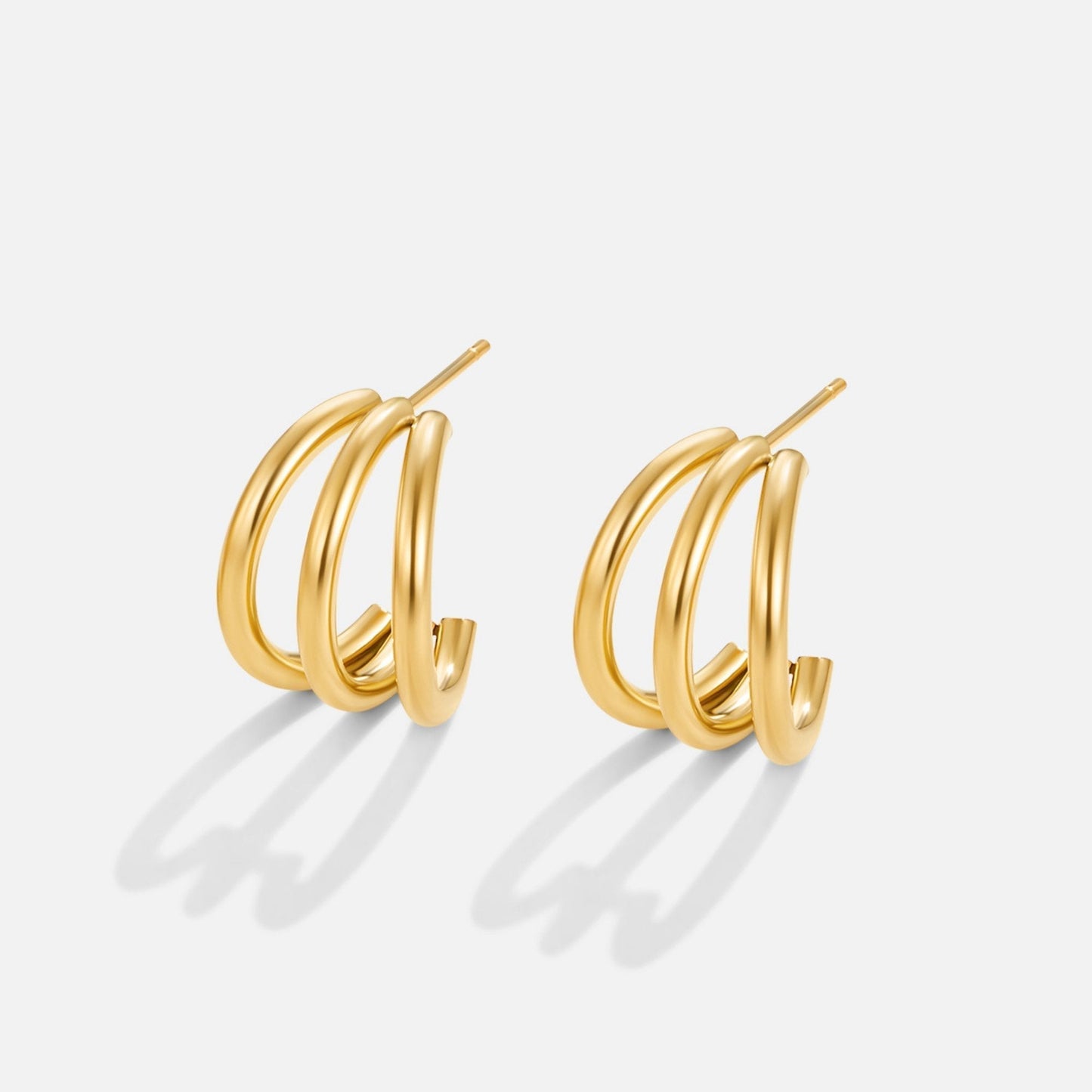 Ana Triple Gold Ohrringe