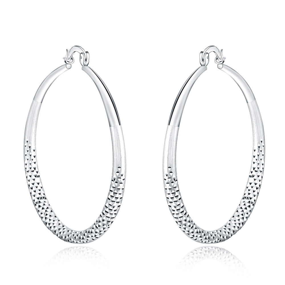 Ohrringe aus Sterlingsilber im Kreis-Design
