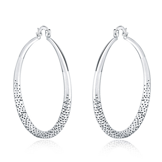 Ohrringe aus Sterlingsilber im Kreis-Design