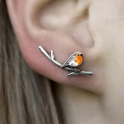 Boucles d'oreilles animaux de dessin animé oiseaux