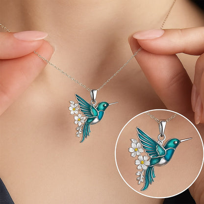 Schöne Kolibri-Halskette mit Bonus-Ohrringen – Zeitlich begrenztes Angebot