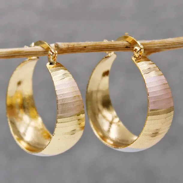 Elegante Luxus-Goldohrringe