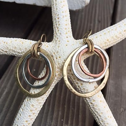 Gold & Silber Vintage Ohrringe