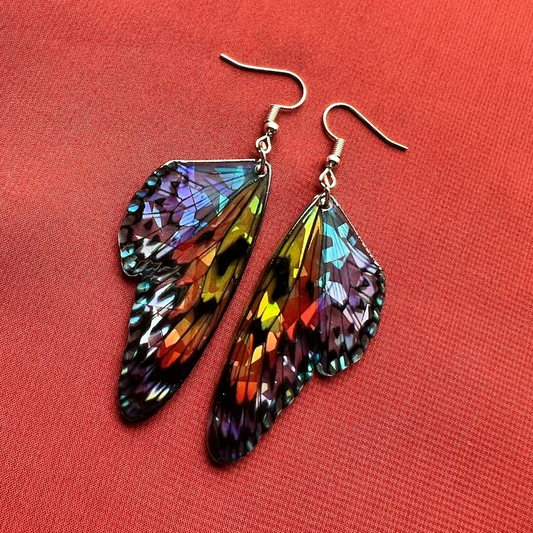 Vintage Schmetterling Bunte Flügel Ohrringe