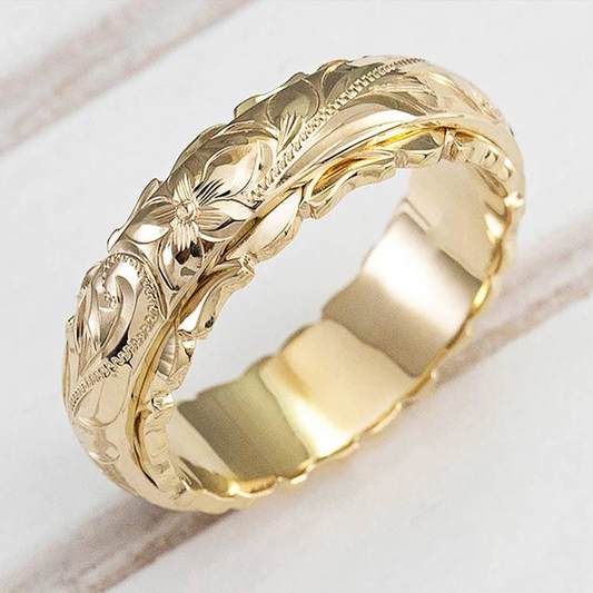 Vintage Goldblumenring