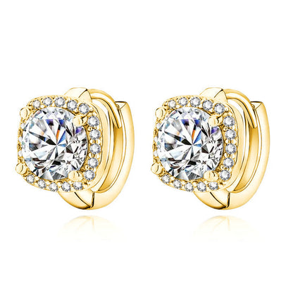 Chic Nadine Gold Quadratische Ohrringe