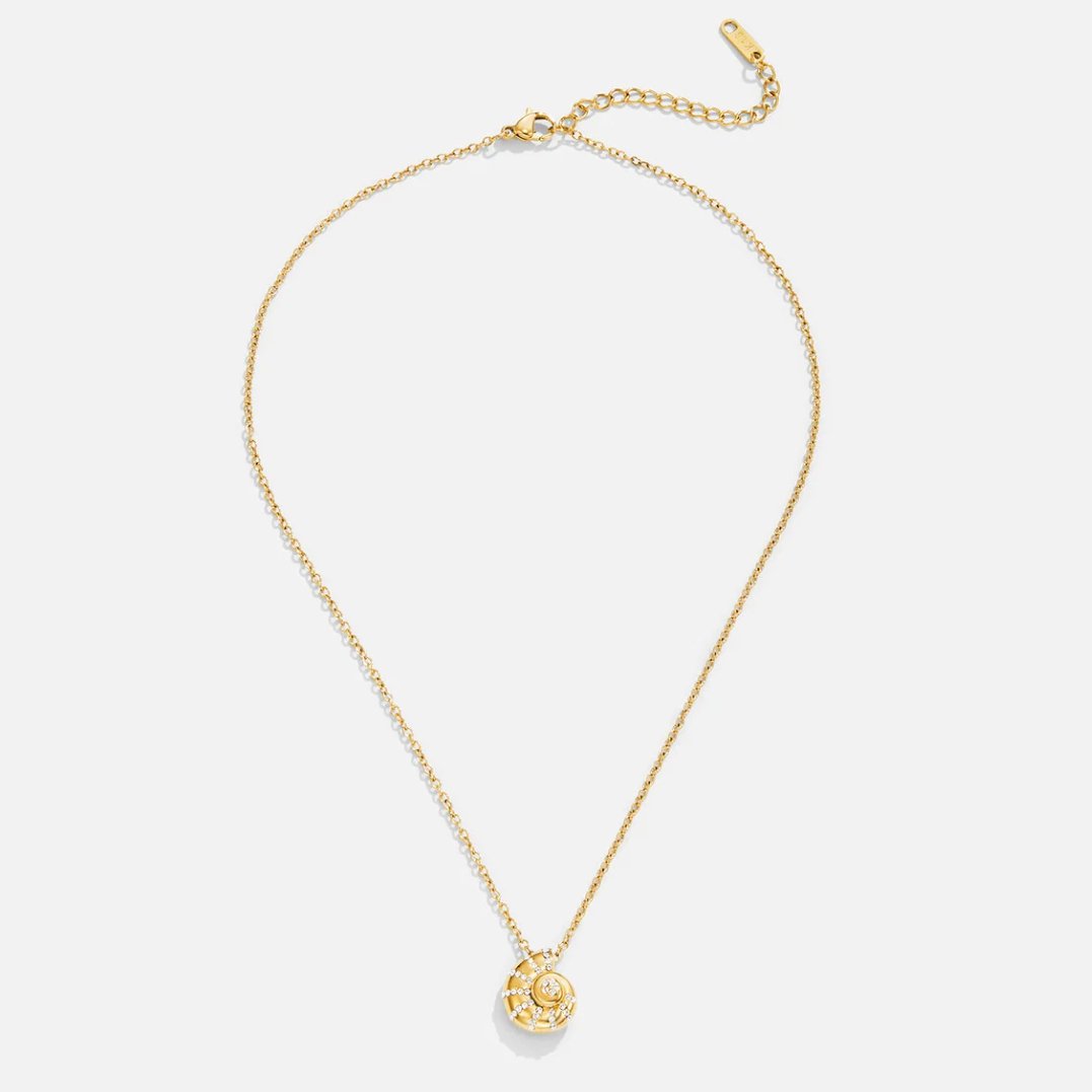 Collana con ciondolo a conchiglia di cristallo Luca