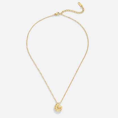 Collana con ciondolo a conchiglia di cristallo Luca