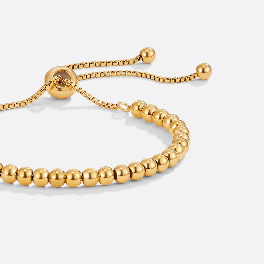 Nila Perlenarmband aus Gold