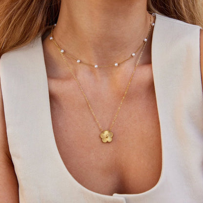 Reine Goldperlenkette