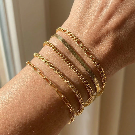 Ellis Renner Gold Armband Set