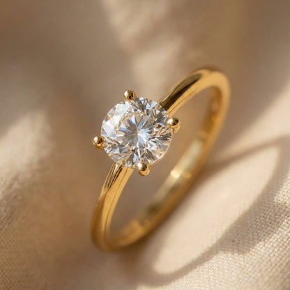 Exklusiver Goldband-Gem-Ring