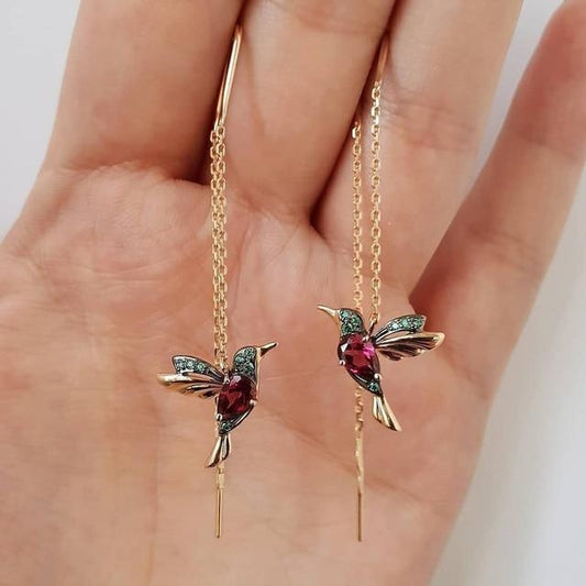 Colibri Emaille- und Zirkonia-Ohrringe
