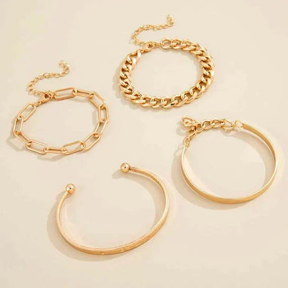 Elegantes Elan Mercer Gold Armband-Set