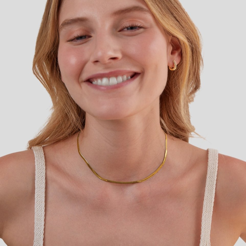 Schlangenkette Gold Halskette