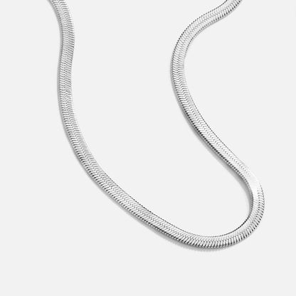 Collana in argento con catena a serpente Sarya