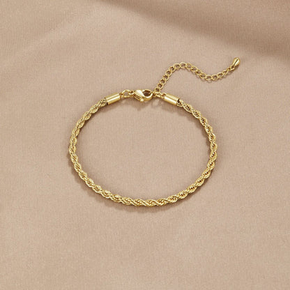 Verdrehte Chic Goldarmband