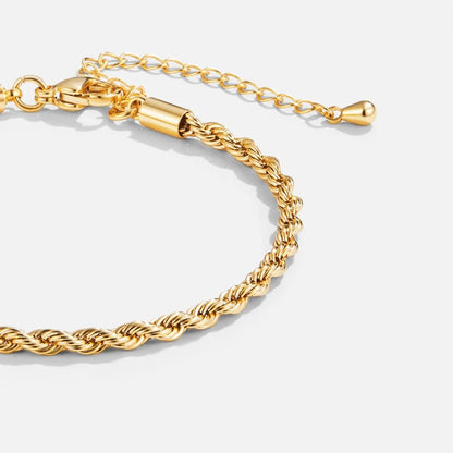 Verdrehte Chic Goldarmband
