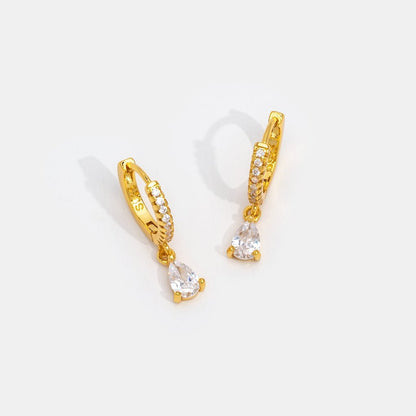 Premium Kristall Gold Ohrringe